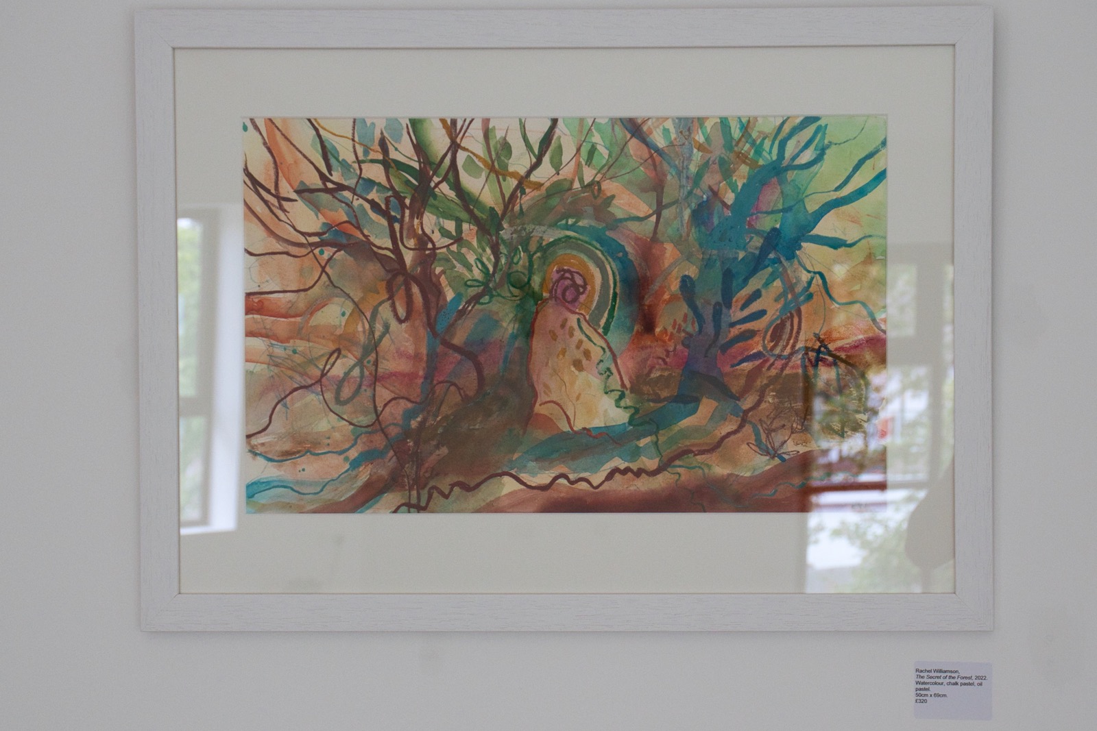 ‘The Secret of the Forest’ 2022 50cm x 69cm watercolour, chalk pastel, oil pastel 